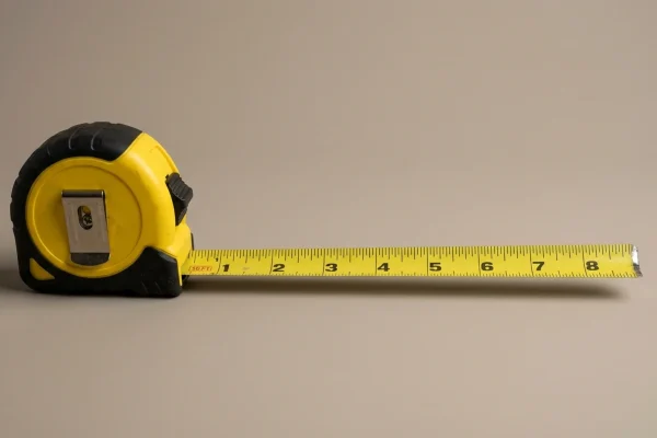 a tape measure that stops at eight inches